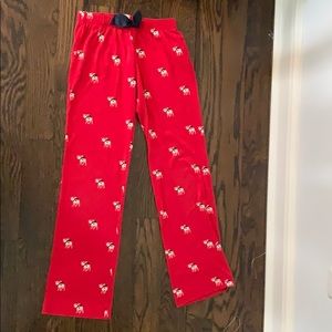 Girls red Abercrombie pajama pants